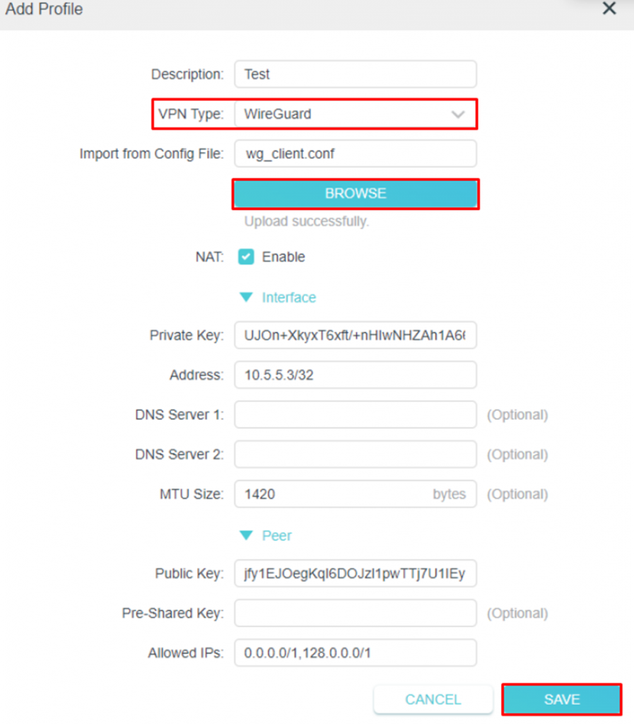 Configuración de WireGuard VPN en TP-Link